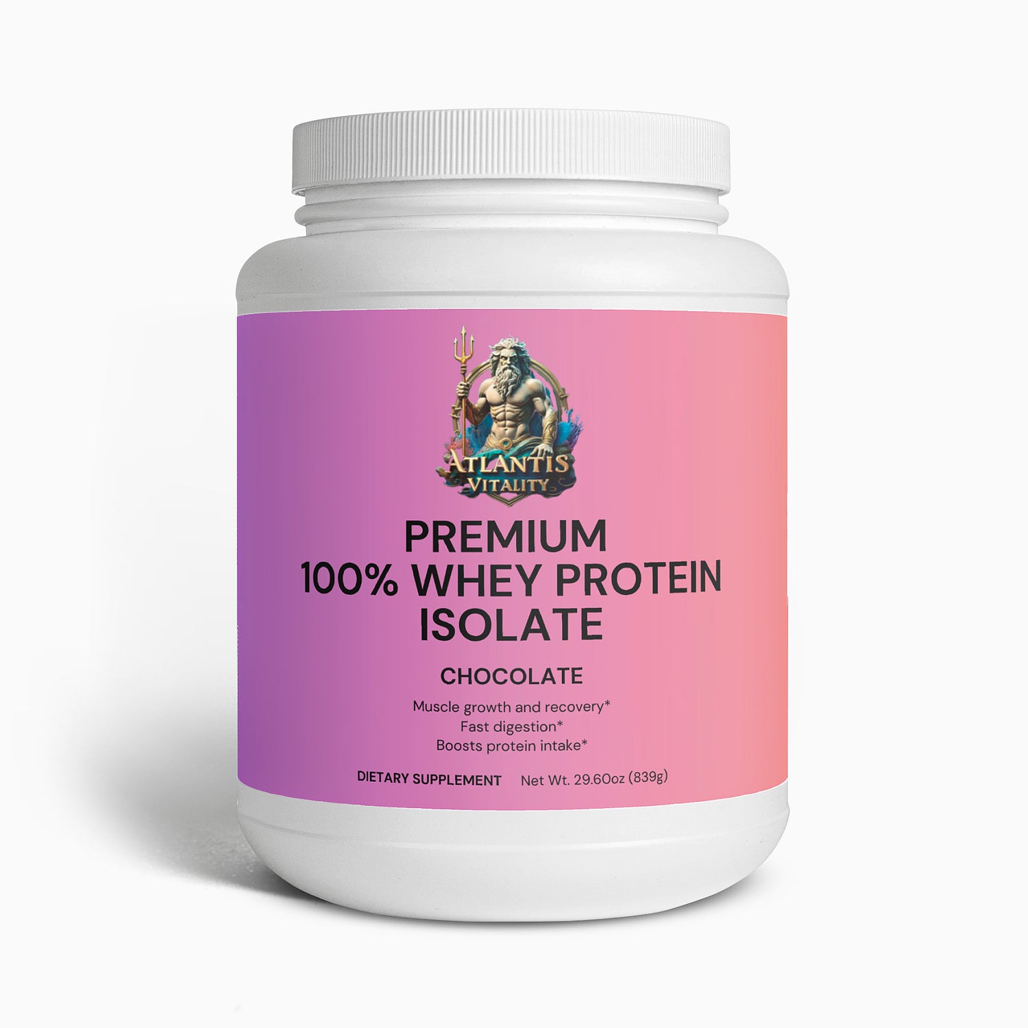 Premium 100% Whey Protein Isolate (Chocolate)